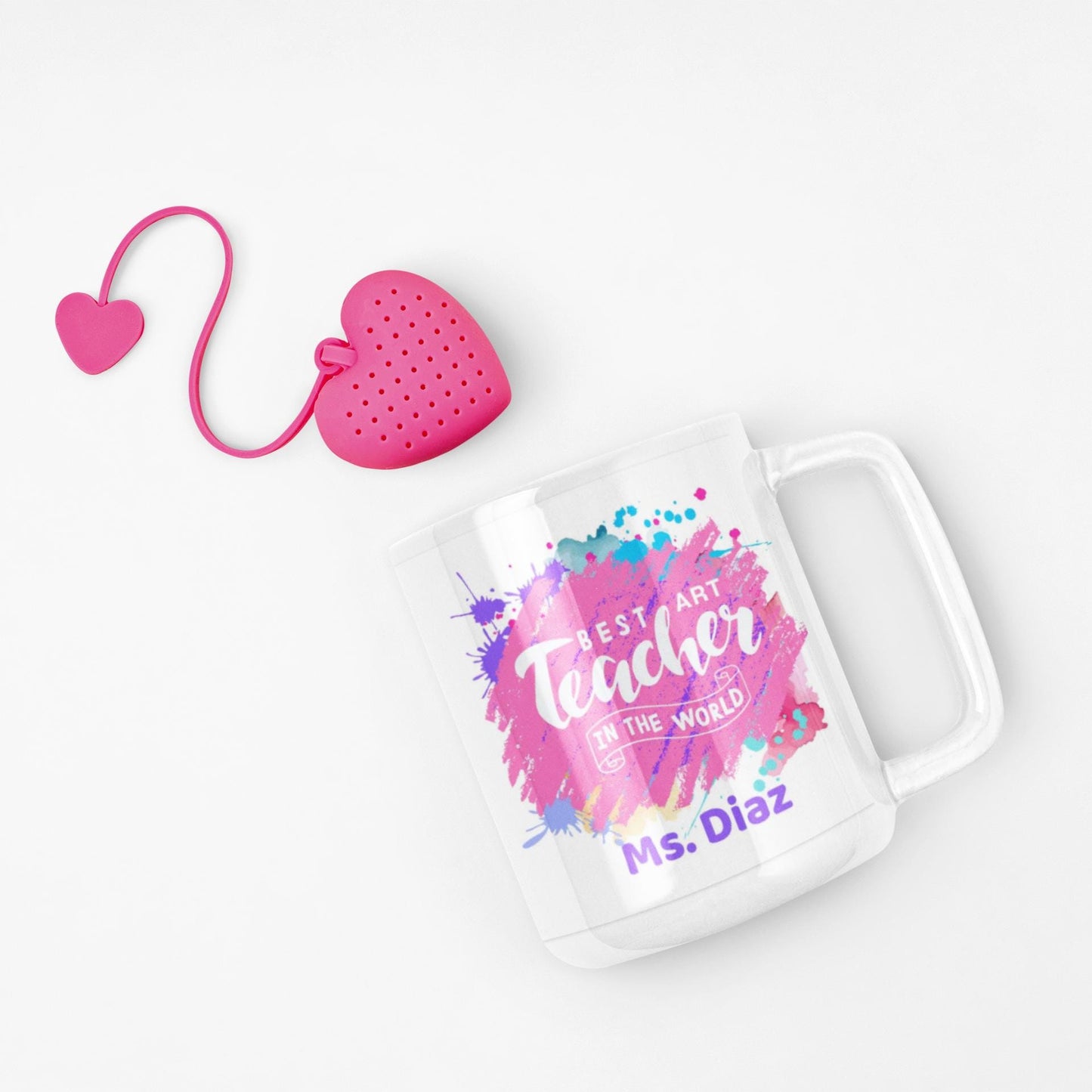 Art Lover's Coffee Mug: Colorful Artwork, 15oz Ceramic