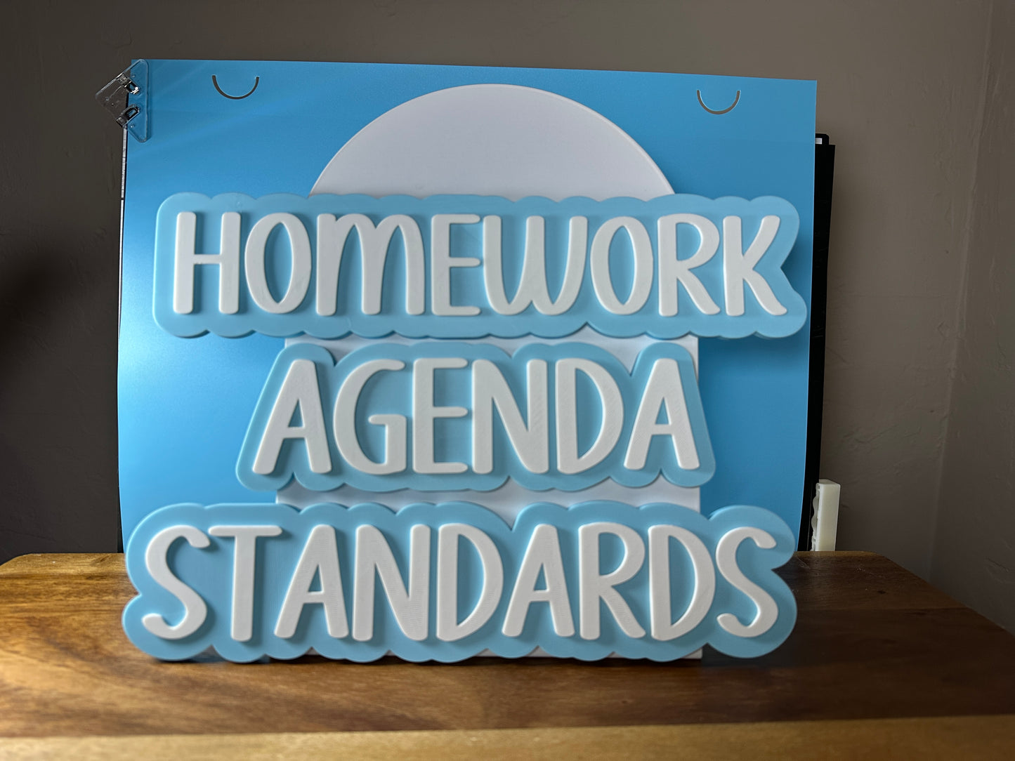 Magnetic Classroom Header Signs – “Homework,” “Agenda,” & “Standards” – Custom Colors – Teacher Whiteboard Magnets by Teacher’s Treasures