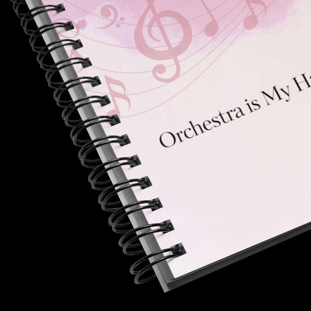 Orchestra Teacher Spiral Notebook