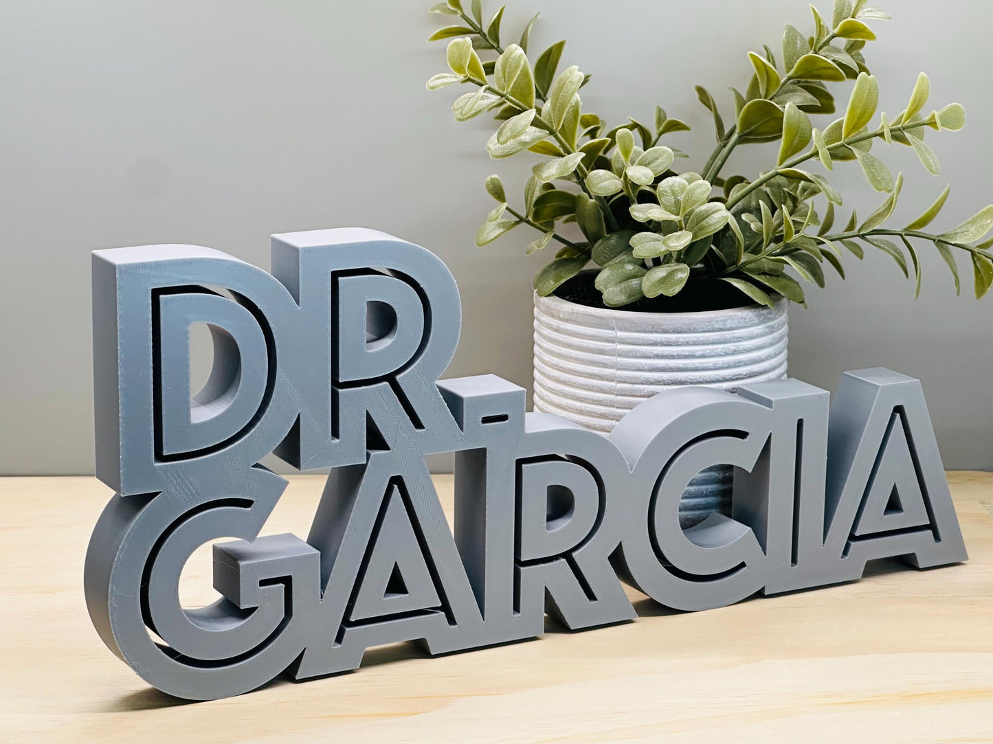 Personalized Teacher Desk Name Plate - 3D Printed