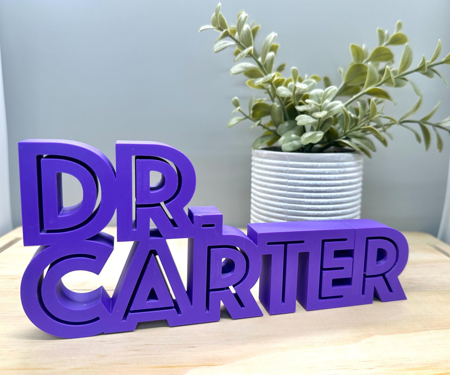 Personalized Teacher Desk Name Plate - 3D Printed