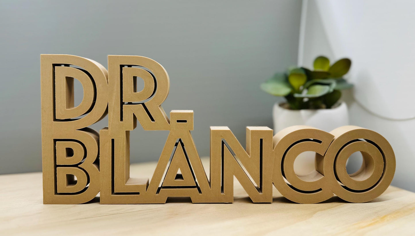 Personalized Teacher Desk Name Plate - 3D Printed