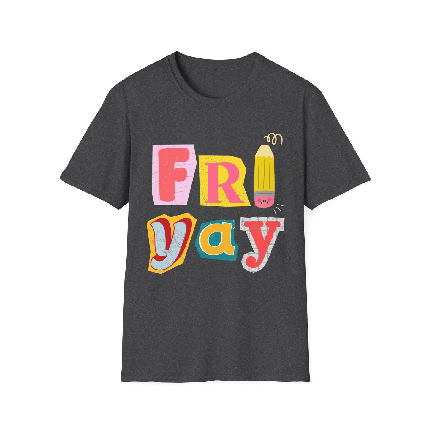 Colorful Friday Graphic Tee: Unisex Softstyle Cotton T-Shirt