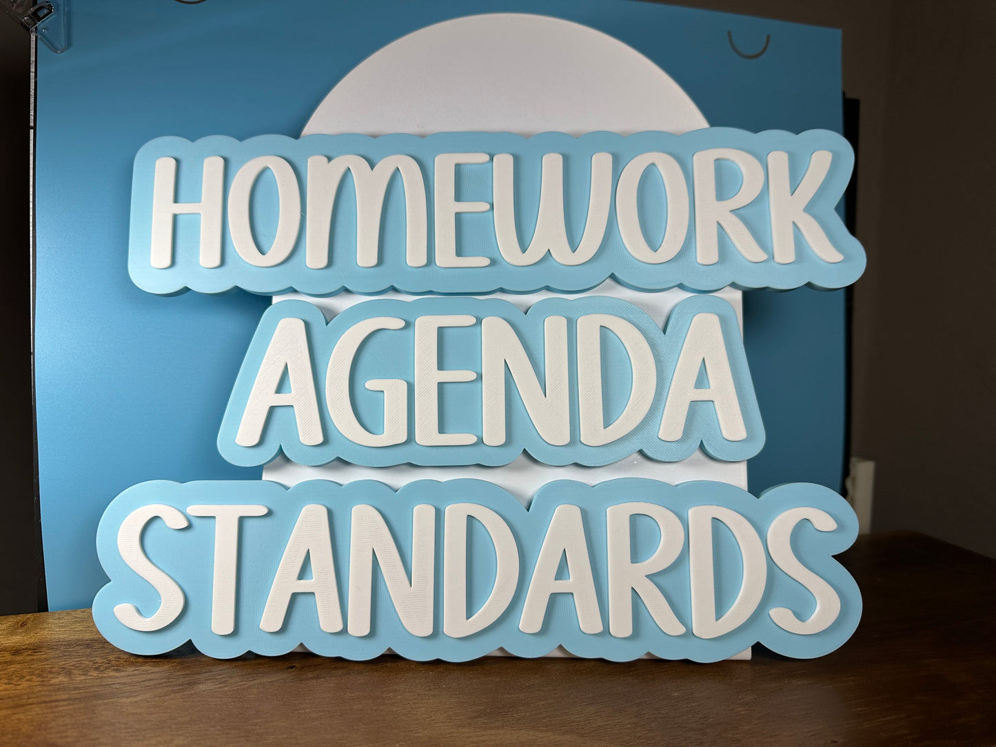 Magnetic Classroom Header Signs – “Homework,” “Agenda,” & “Standards” – Custom Colors – Teacher Whiteboard Magnets by Teacher’s Treasures