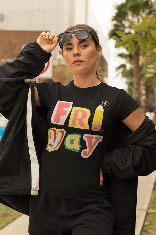 Colorful Friday Graphic Tee: Unisex Softstyle Cotton T-Shirt