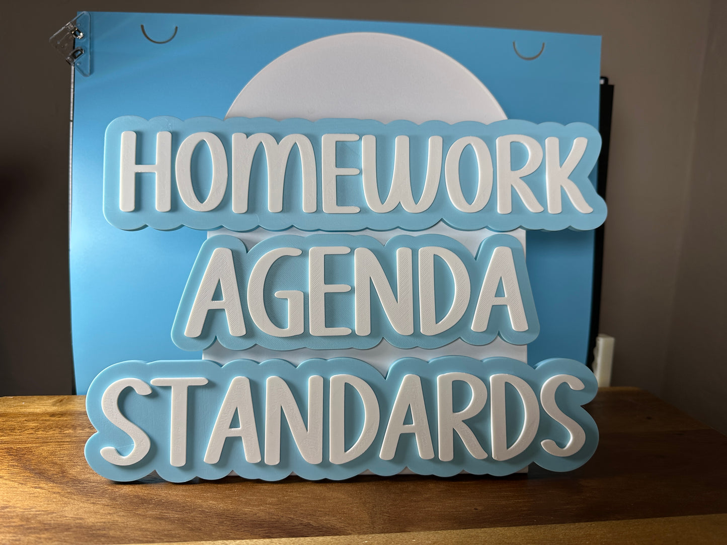 Magnetic Classroom Header Signs – “Homework,” “Agenda,” & “Standards” – Custom Colors – Teacher Whiteboard Magnets by Teacher’s Treasures