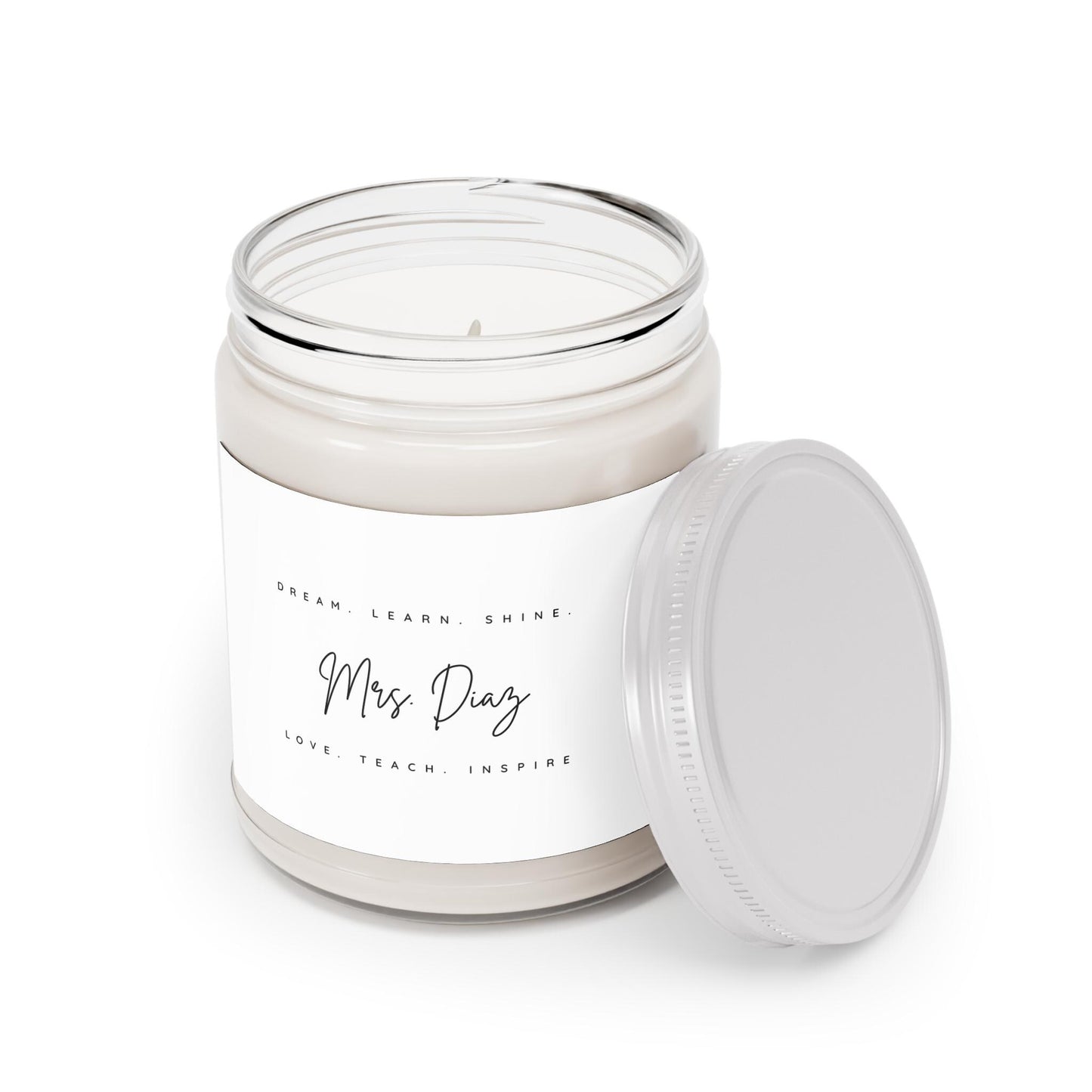 Scented Soy Candles with White Lid, 9oz