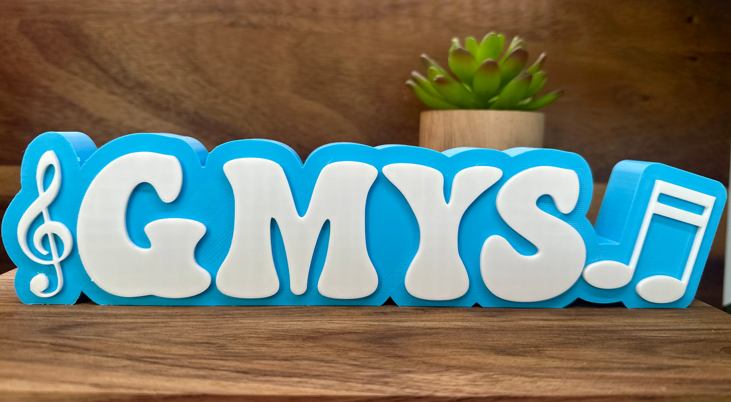 Personalized Music, Orchestra, Band, Conductor, Professor, Studio, Teacher Desk Name Plate – Custom 3D Printed Gift