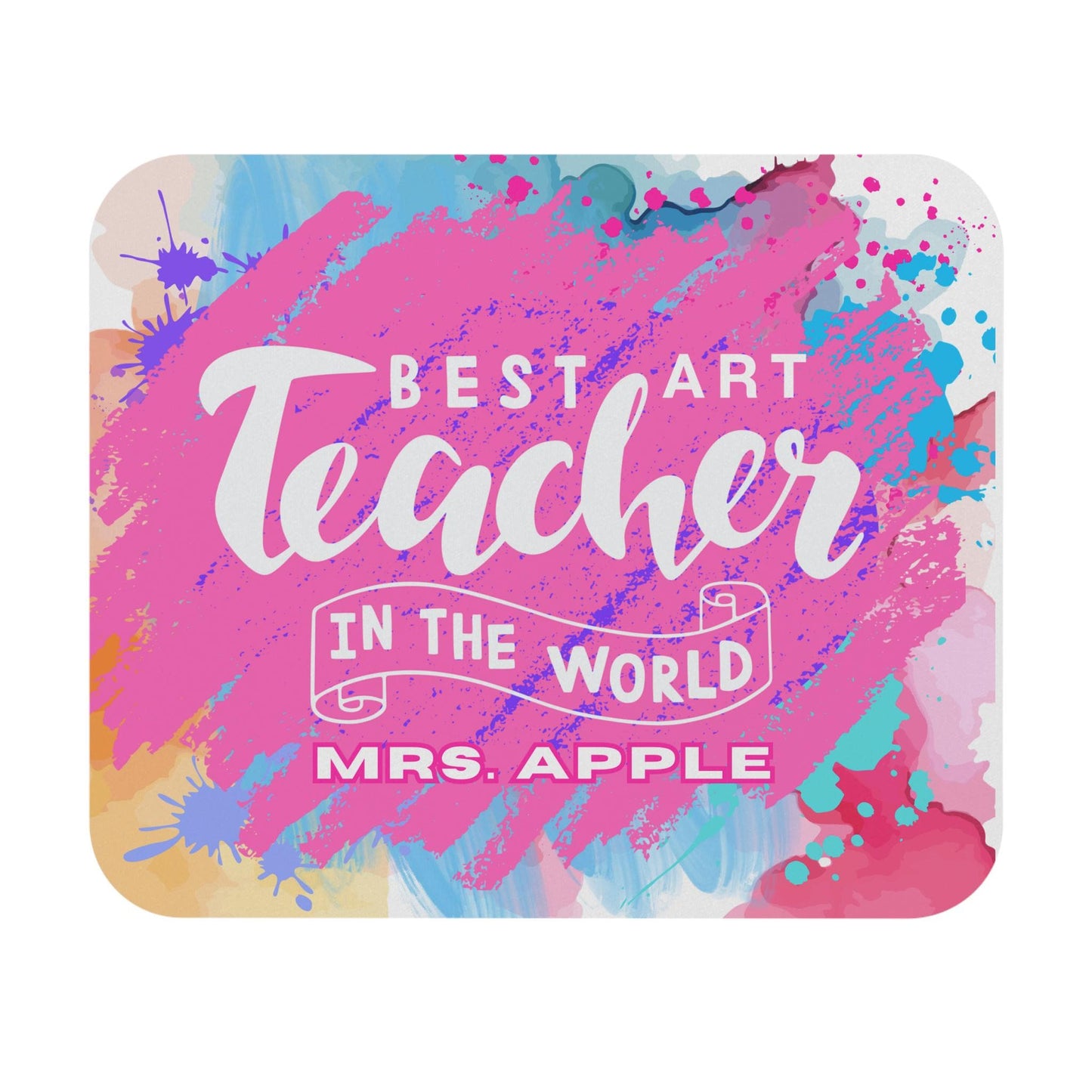 Art Teacher Mouse Pad: Colorful Desk Accessory, Educator Gift