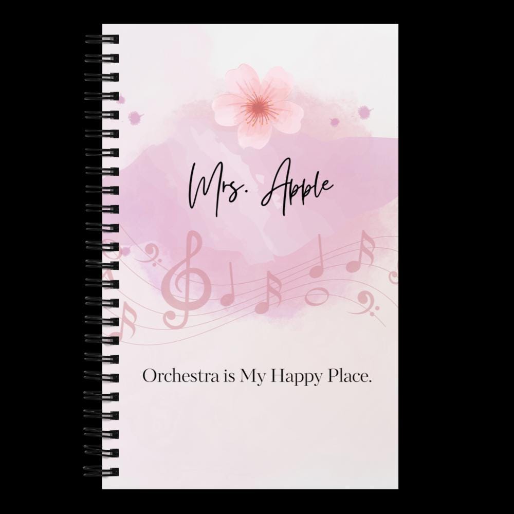 Orchestra Teacher Spiral Notebook