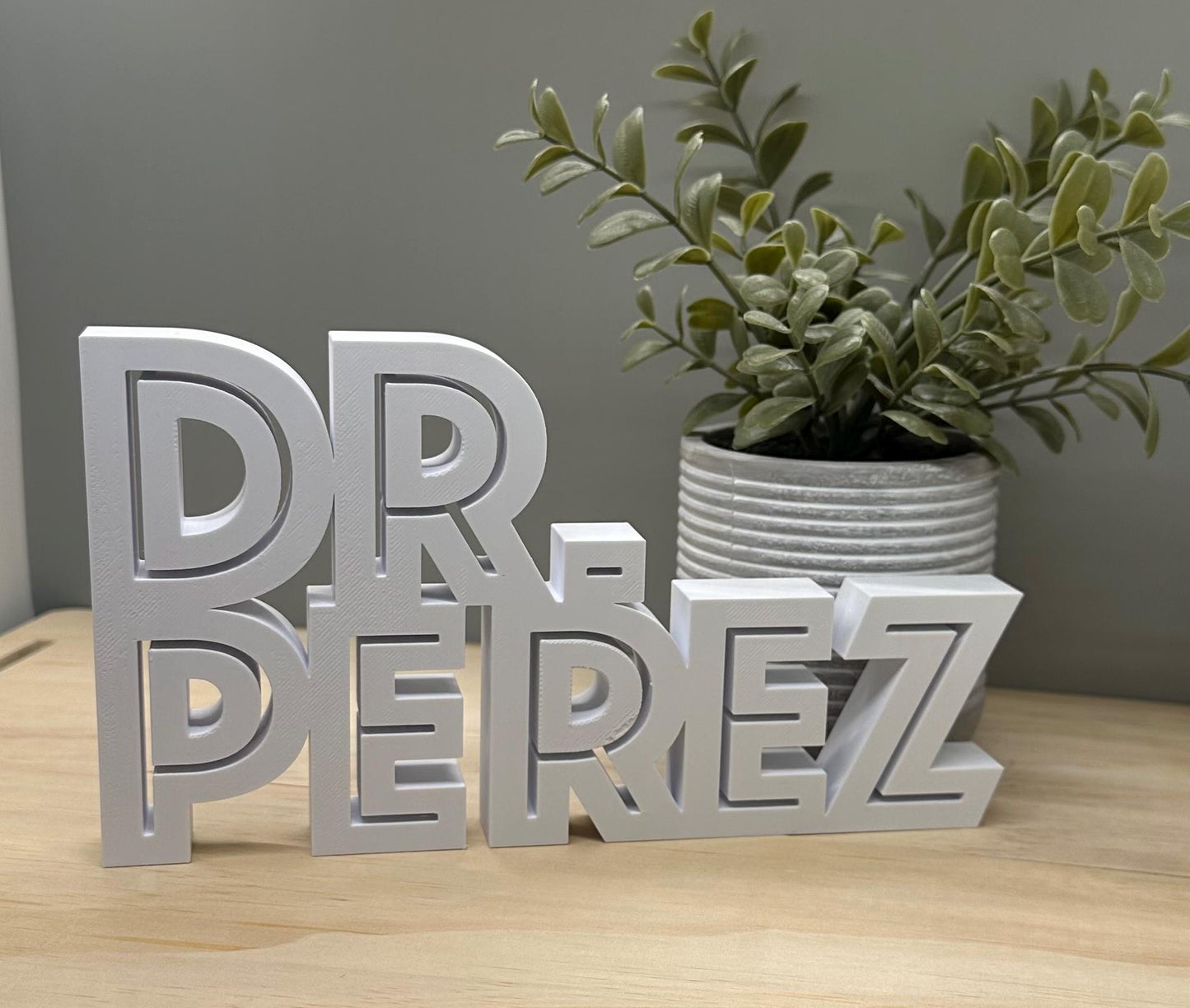 Personalized Teacher Desk Name Plate - 3D Printed